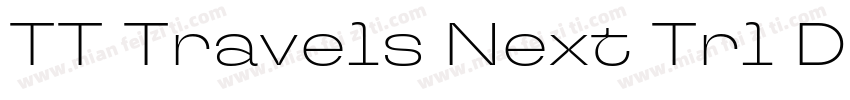TT Travels Next Trl Db字体转换